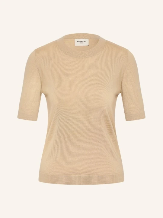 Zdjęcie produktu Weekend Max Mara Dzianinowa Koszulka Tapioca beige