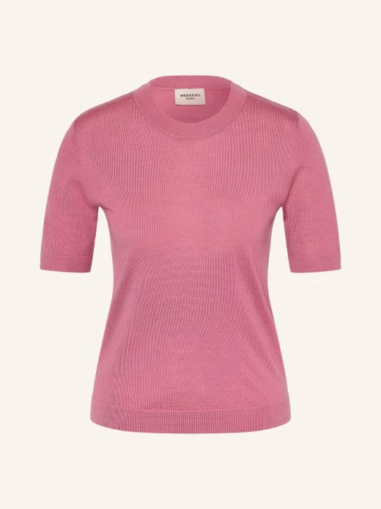 Zdjęcie produktu Weekend Max Mara Dzianinowa Koszulka Tapioca rosa BRUDNY RÓŻ