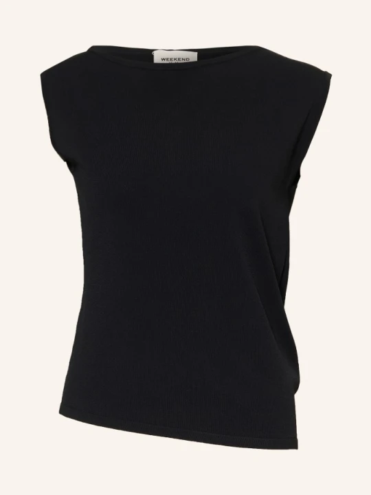 Zdjęcie produktu Weekend Max Mara Dzianinowy Top Bella schwarz CZARNY
