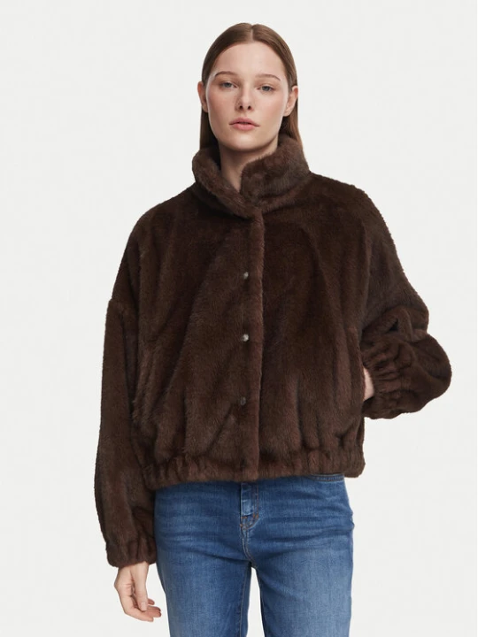 Zdjęcie produktu Weekend Max Mara Futro Anemone 2625086021 Brązowy ciemny Regular Fit