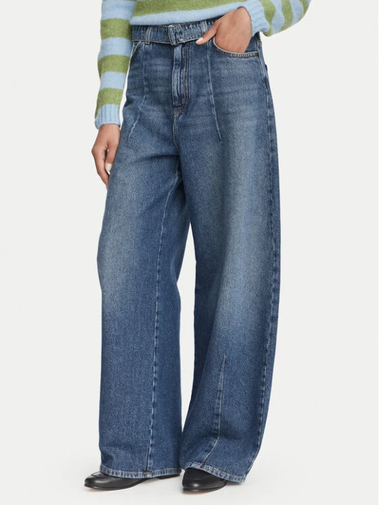 Zdjęcie produktu Weekend Max Mara Jeansy Madia 2625186081 Granatowy Wide Leg