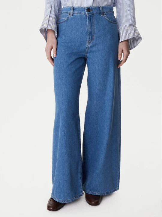 Zdjęcie produktu Weekend Max Mara Jeansy Vega 2615181041 Niebieski Wide Leg