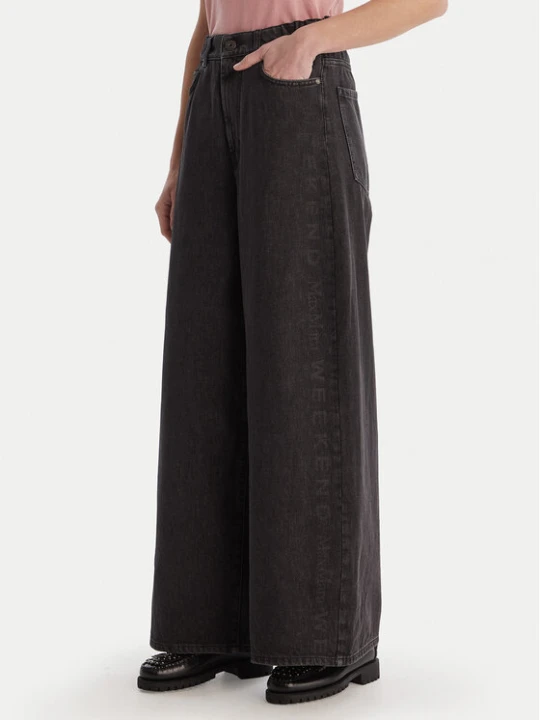 Zdjęcie produktu Weekend Max Mara Jeansy Vortice 2615181011 Czarny Wide Leg