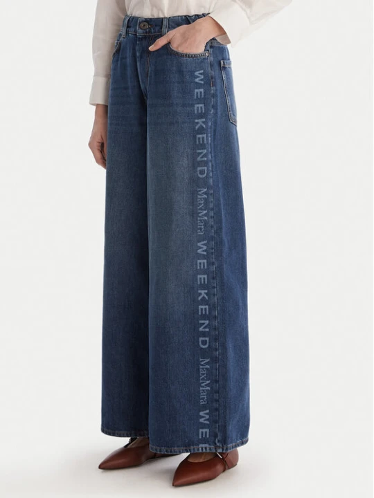 Zdjęcie produktu Weekend Max Mara Jeansy Vortice 2615181011 Granatowy Wide Leg