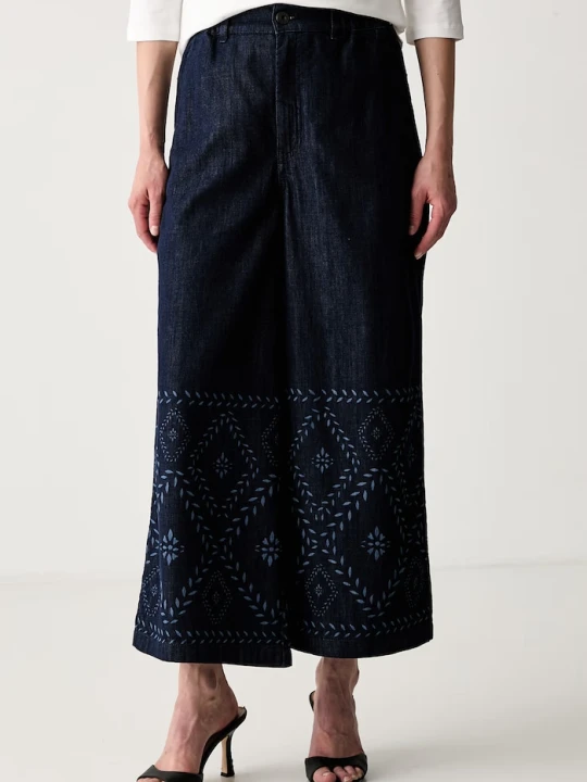 Zdjęcie produktu Weekend Max Mara jeansy wide leg damskie WKDLAMPADA granatowy