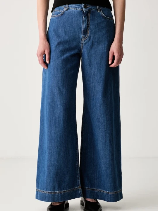 Zdjęcie produktu Weekend Max Mara jeansy wide leg damskie WKDVEGA niebieski