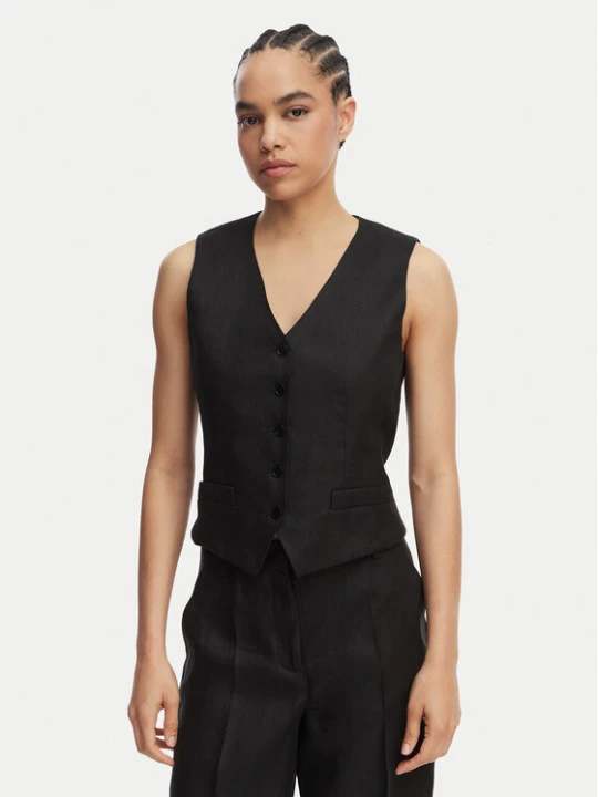 Zdjęcie produktu Weekend Max Mara Kamizelka garniturowa Pace 2615151012 Czarny Regular Fit