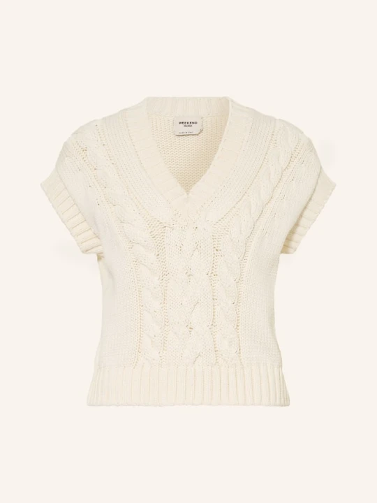 Zdjęcie produktu Weekend Max Mara Kamizelka Swetrowa Pascia weiss ECRU