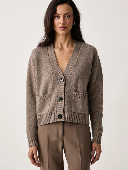 Zdjęcie produktu Weekend Max Mara kardigan damski wełniany WKDFILMATO brązowy