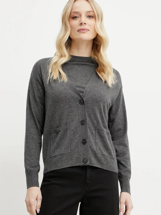 Zdjęcie produktu Weekend Max Mara kardigan wełniany szary