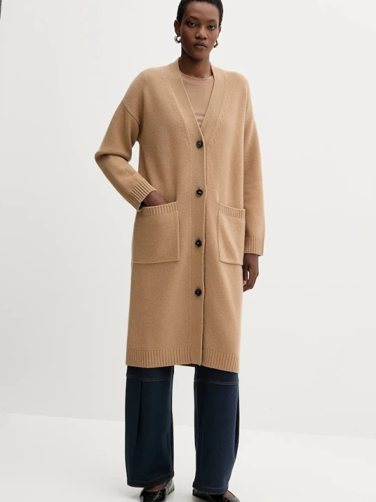 Zdjęcie produktu Weekend Max Mara kardigan wełniany GODEZIA beżowy