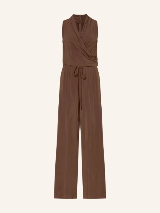 Zdjęcie produktu Weekend Max Mara Kombinezon Z Dżerseju Tropico W Stylu Kopertowym braun CIEMNOBRĄZOWY