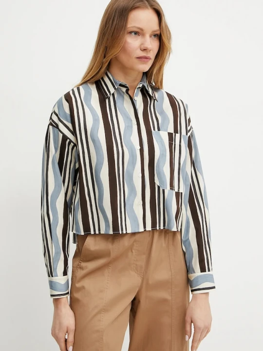 Zdjęcie produktu Weekend Max Mara koszula bawełniana brązowy