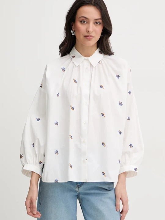 Zdjęcie produktu Weekend Max Mara koszula damska bawełniana BUTTERFLY biały