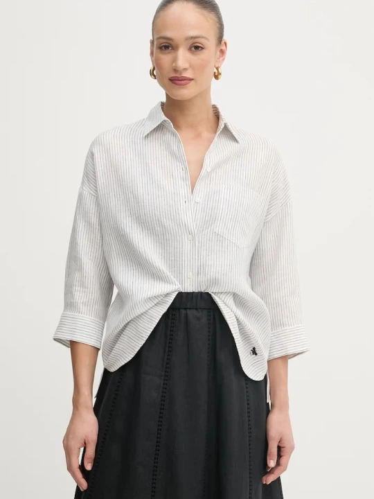 Zdjęcie produktu Weekend Max Mara koszula damska lniana PANETTO biały