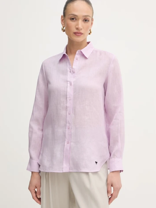 Zdjęcie produktu Weekend Max Mara koszula damska lniana WERNER różowy