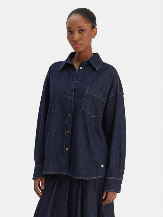 Zdjęcie produktu Weekend Max Mara Koszula jeansowa Foggia 2615111011 Granatowy Relaxed Fit