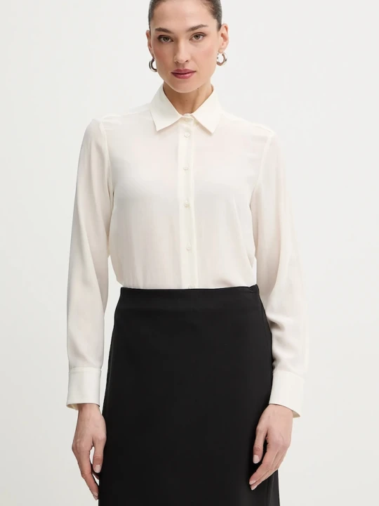 Zdjęcie produktu Weekend Max Mara koszula jedwabna CURVONE beżowy