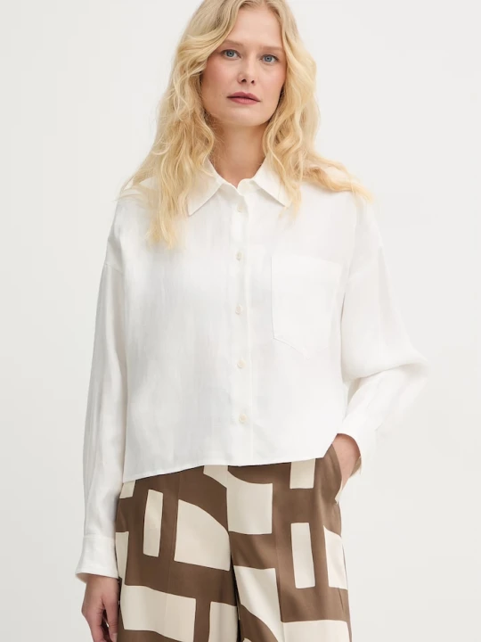 Zdjęcie produktu Weekend Max Mara koszula lniana CAPO biały