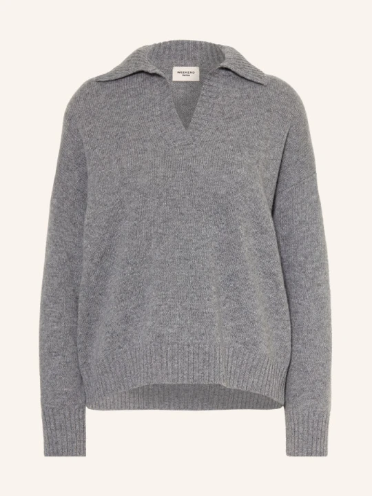 Zdjęcie produktu Weekend Max Mara Koszulka Polo Z Dzianiny Agre grau SZARY