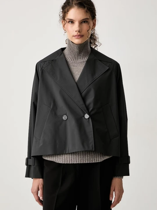 Zdjęcie produktu Weekend Max Mara krótki trencz damski WKDBOERO czarny