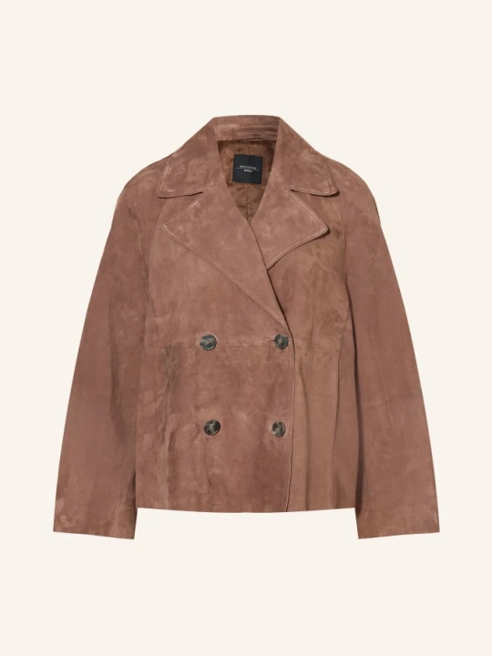 Zdjęcie produktu Weekend Max Mara Kurtka Skórzana Sospiro braun BRĄZOWY
