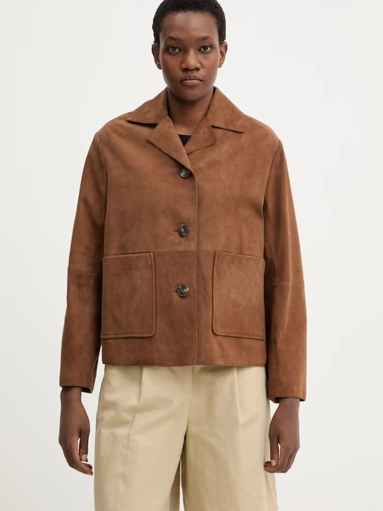 Zdjęcie produktu Weekend Max Mara kurtka zamszowa PALCHI brązowy