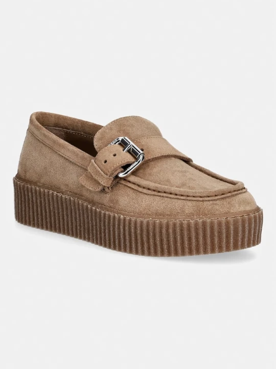 Zdjęcie produktu Weekend Max Mara loafersy damskie zamszowe brązowy