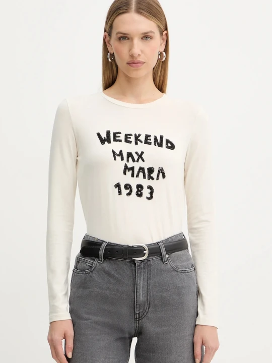 Zdjęcie produktu Weekend Max Mara longsleeve RENOIR beżowy