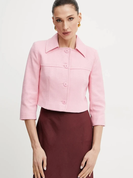 Zdjęcie produktu Weekend Max Mara marynarka bawełniana różowy