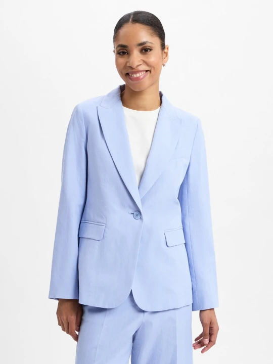 Zdjęcie produktu Weekend Max Mara Marynarka - Quito Kobiety Bawełna niebieski