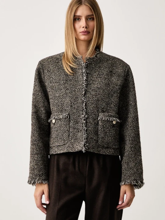 Zdjęcie produktu Weekend Max Mara marynarka damska z wełną WKDVENTO brązowy