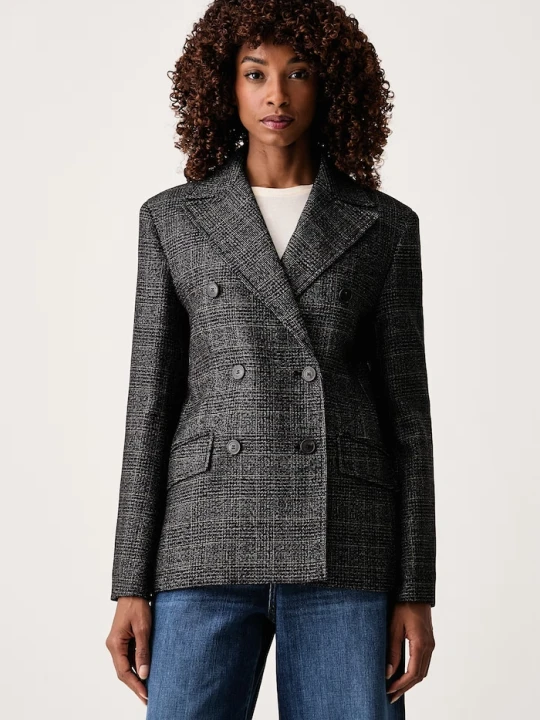 Zdjęcie produktu Weekend Max Mara marynarka dwurzędowa damska wełniana WKDOCCHIO szary