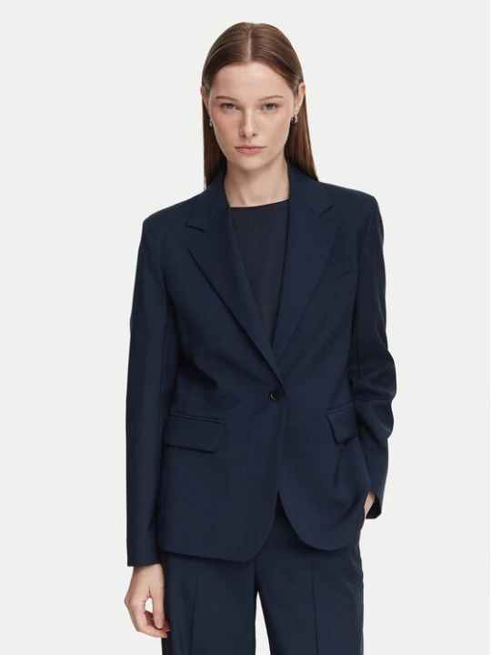 Zdjęcie produktu Weekend Max Mara Marynarka Lamine 2625046081 Granatowy Regular Fit
