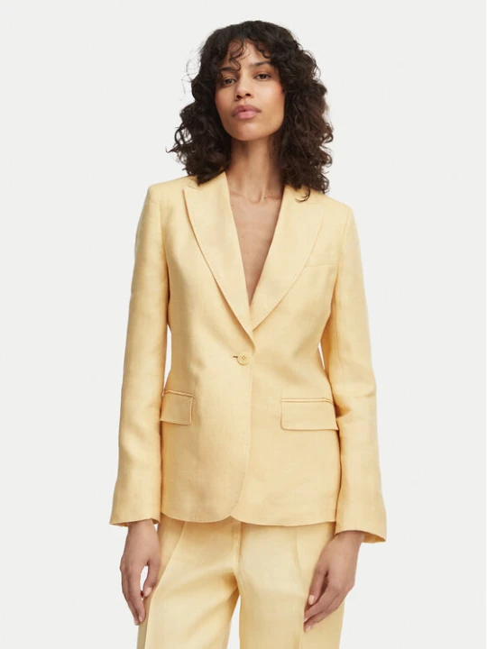 Zdjęcie produktu Weekend Max Mara Marynarka Nalut 2615041072 Żółty Regular Fit