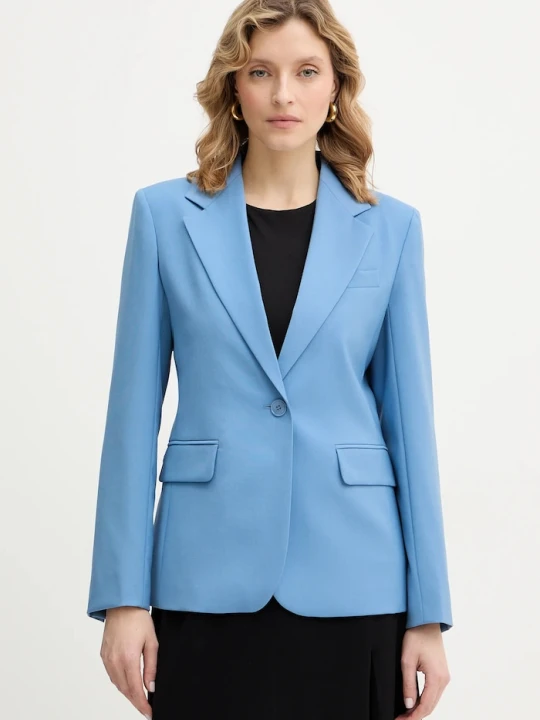 Zdjęcie produktu Weekend Max Mara marynarka wełniana LAMINE niebieski