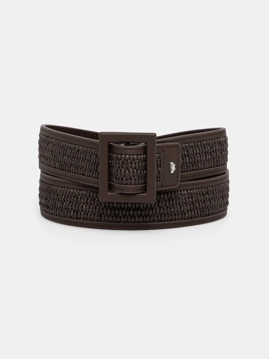 Zdjęcie produktu Weekend Max Mara pasek damski z imitacji skóry ABOCCA brązowy