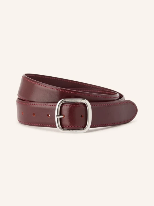 Zdjęcie produktu Weekend Max Mara Skórzany Pasek Aereo rot CIEMNOCZERWONY