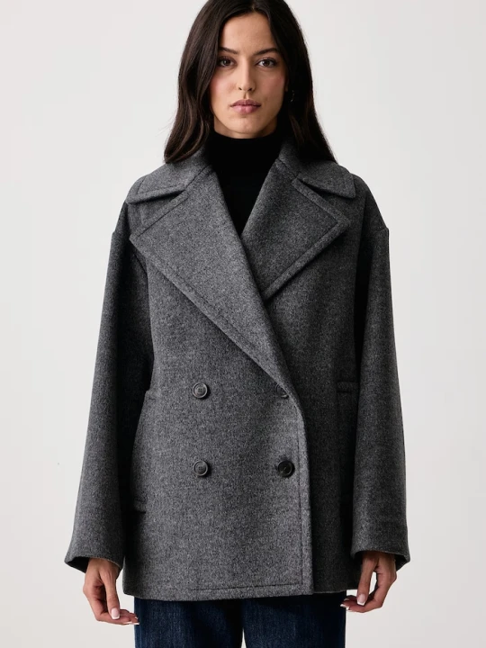 Zdjęcie produktu Weekend Max Mara płaszcz damski wełniany WKDALPE szary