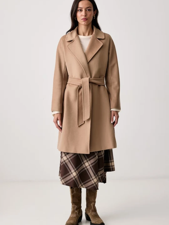 Zdjęcie produktu Weekend Max Mara płaszcz damski wełniany WKDPEDALE beżowy