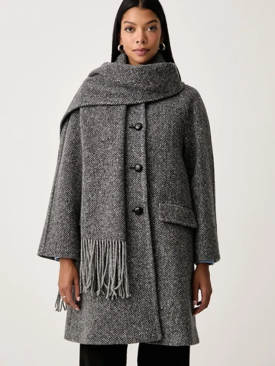 Zdjęcie produktu Weekend Max Mara płaszcz damski z wełną WKDLATINO szary
