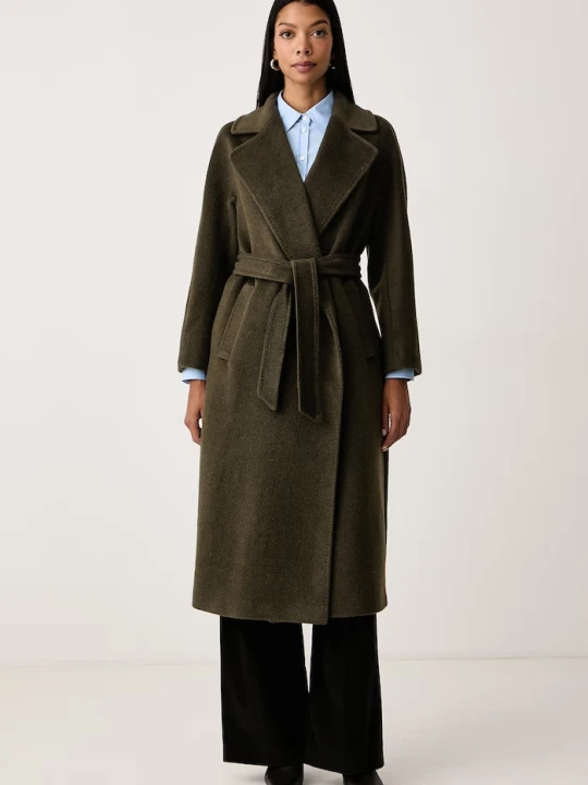 Zdjęcie produktu Weekend Max Mara płaszcz damski z wełną WKDTEMPERA zielony