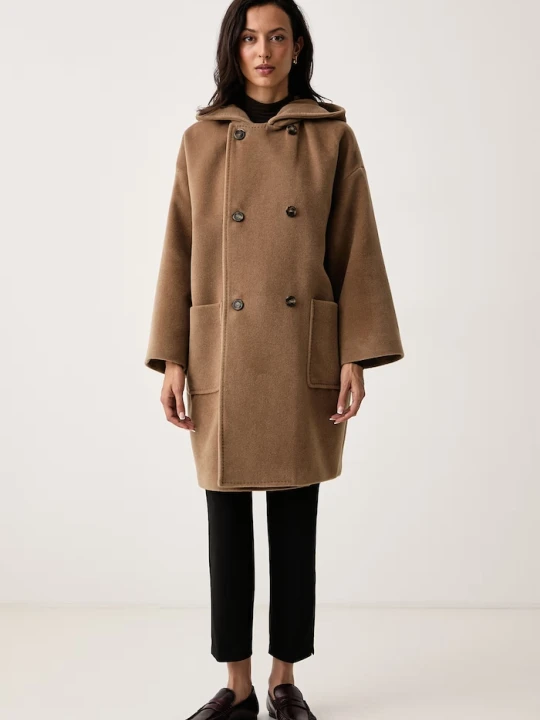 Zdjęcie produktu Weekend Max Mara płaszcz damski z wełną WKDTROPICO brązowy