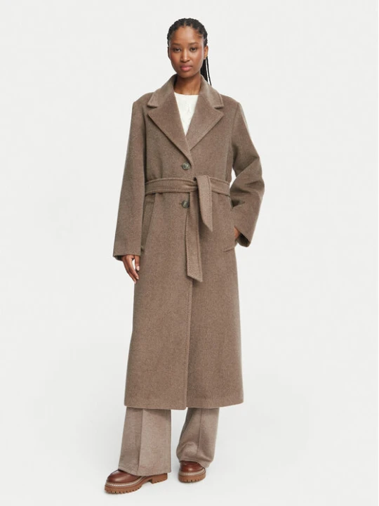 Zdjęcie produktu Weekend Max Mara Płaszcz wełniany Bronte 2625016112 Beżowy Regular Fit