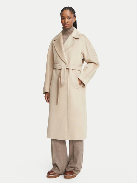 Zdjęcie produktu Weekend Max Mara Płaszcz wełniany Resina 2625016102 Beżowy Regular Fit