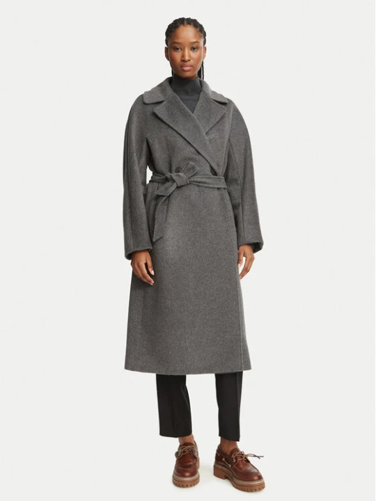 Zdjęcie produktu Weekend Max Mara Płaszcz wełniany Resina 2625016102 Szary Regular Fit
