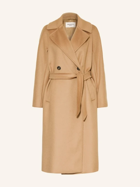 Zdjęcie produktu Weekend Max Mara Płaszcz Wełniany Resina braun CAMELOWY