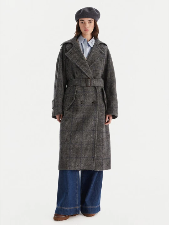 Zdjęcie produktu Weekend Max Mara Płaszcz wełniany Sestri 2525016122 Szary Regular Fit