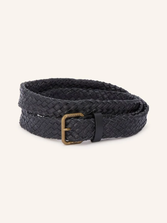 Zdjęcie produktu Weekend Max Mara Pleciony Pasek Quaglia Ze Skóry schwarz CZARNY