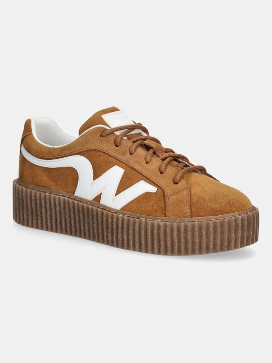 Zdjęcie produktu Weekend Max Mara sneakersy skórzane Wkaagile brązowy